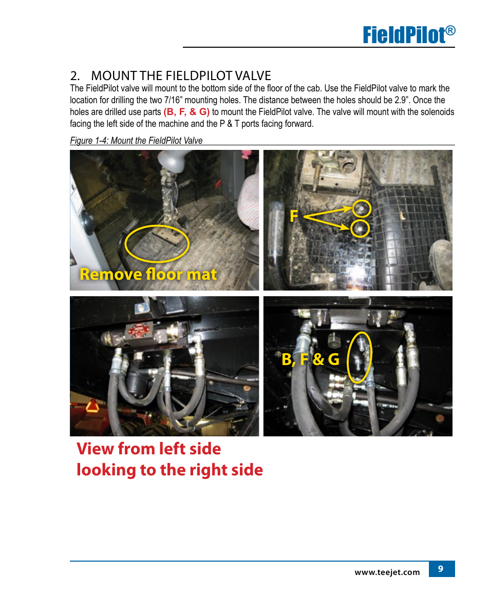 Fieldpilot | TeeJet FieldPilot Install AGCO GLNRA756-A856 MF9x95 CHNGR670B-680B User Manual | Page 11 / 20