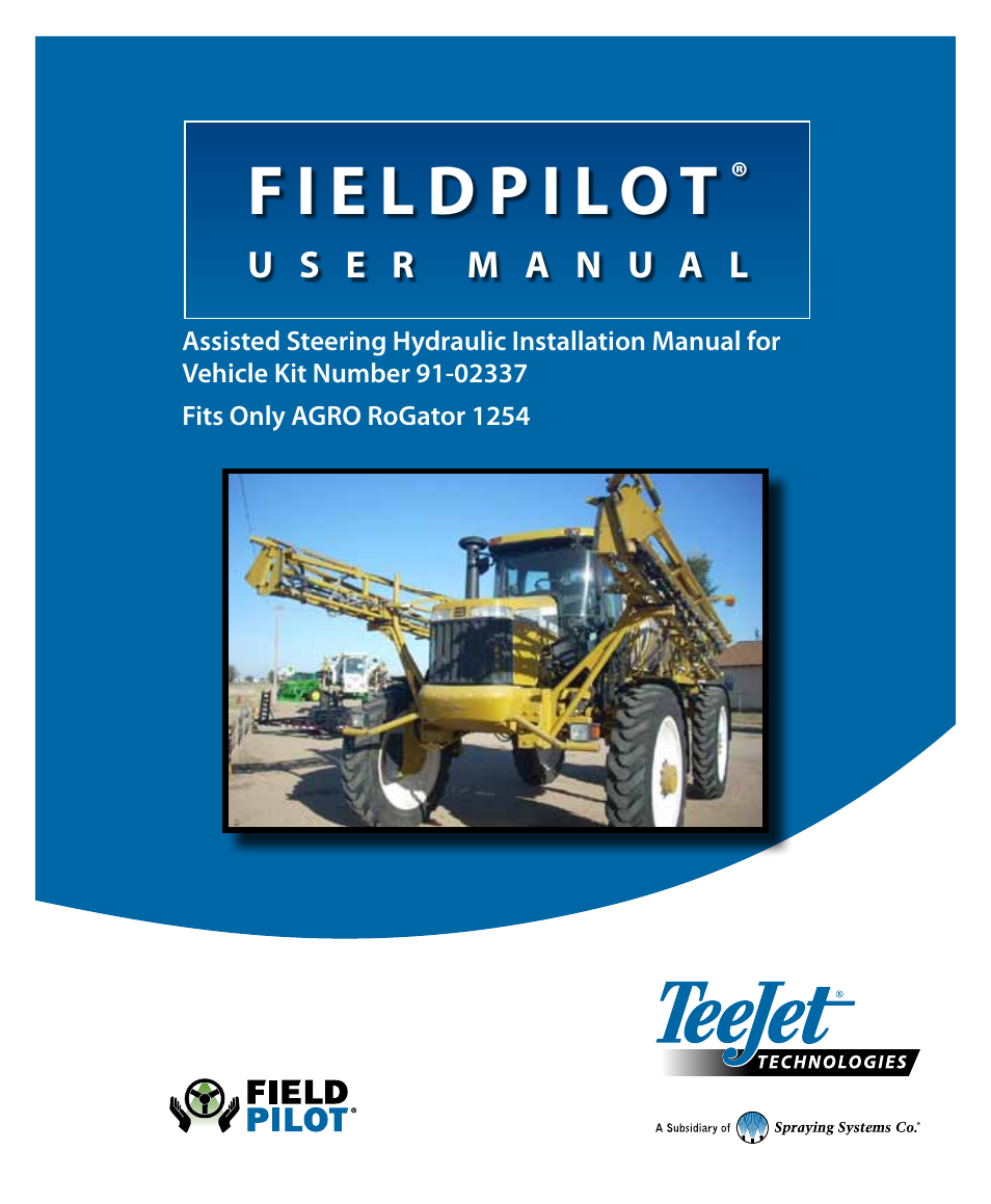 TeeJet FIeldPilot Install AGCO RoGator 1254 User Manual | 18 pages