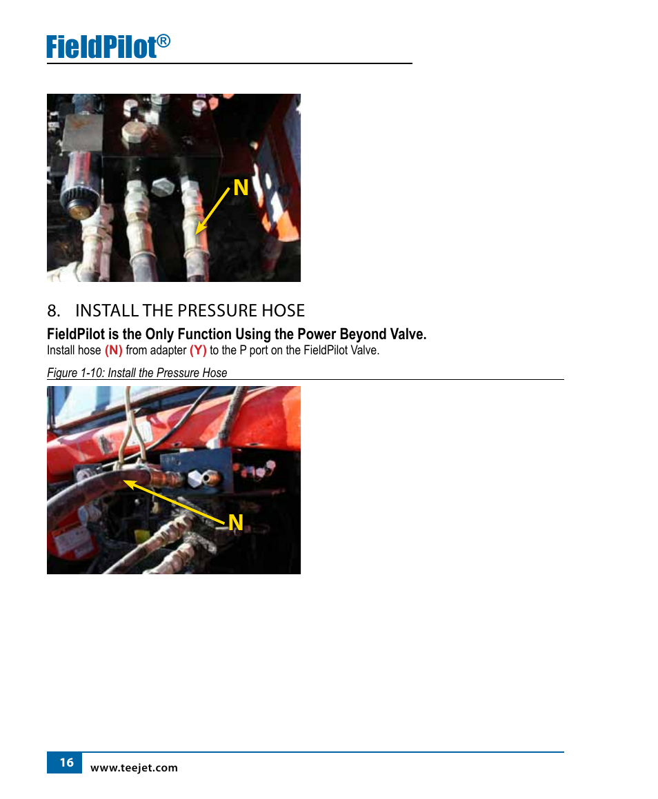 Fieldpilot | TeeJet FieldPilot Install AGCO RT120A-RT155A User Manual | Page 18 / 24