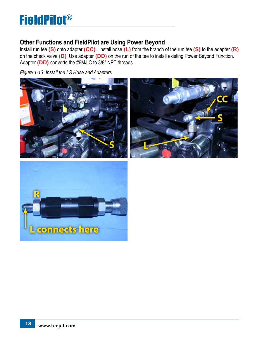 Fieldpilot, Sl r l connects here cc | TeeJet FieldPilot Install AGCO RT120A-RT155A User Manual | Page 20 / 24
