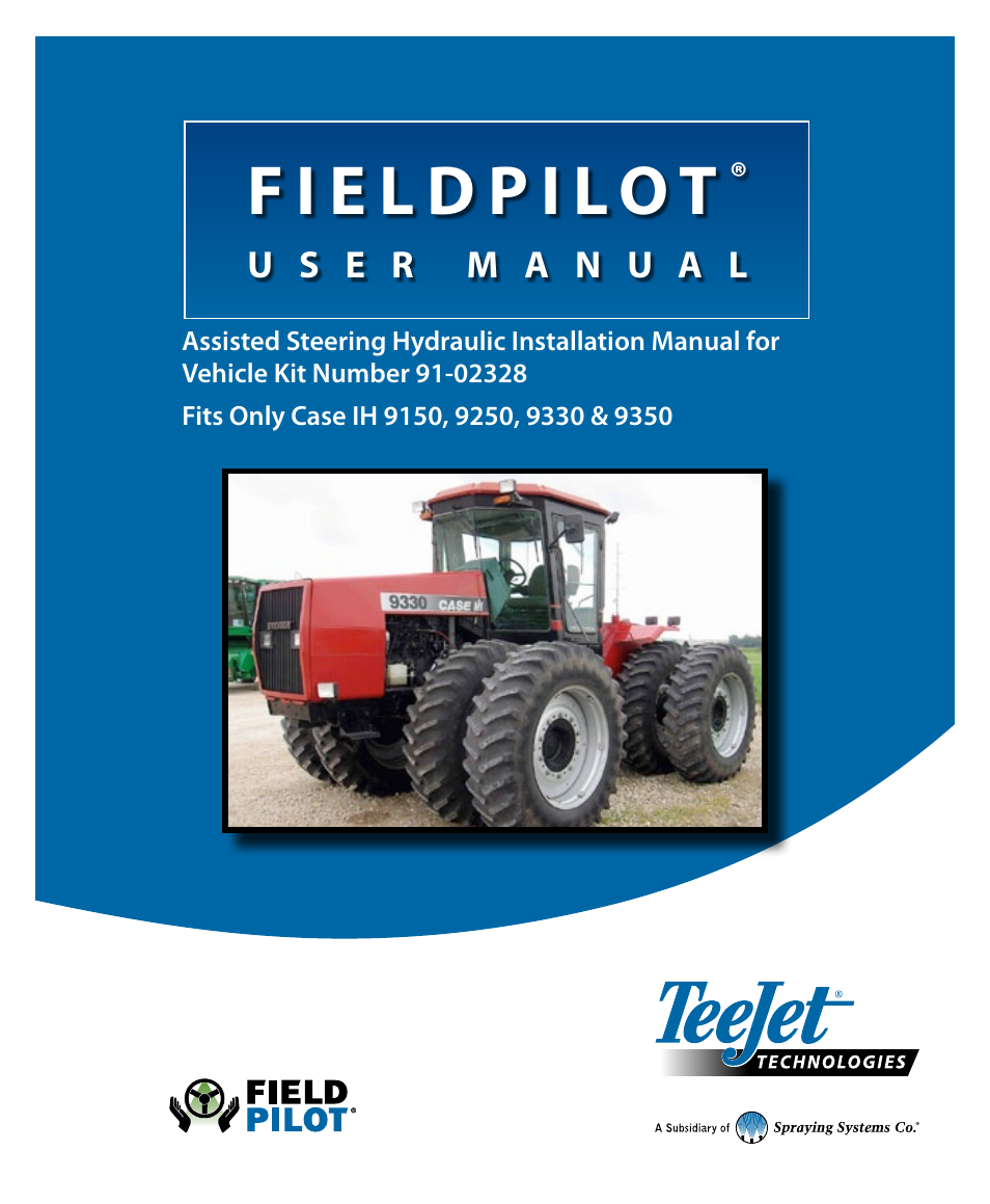 TeeJet FieldPilot Install Case IH 9150-9250-9330-9350 User Manual | 24 pages