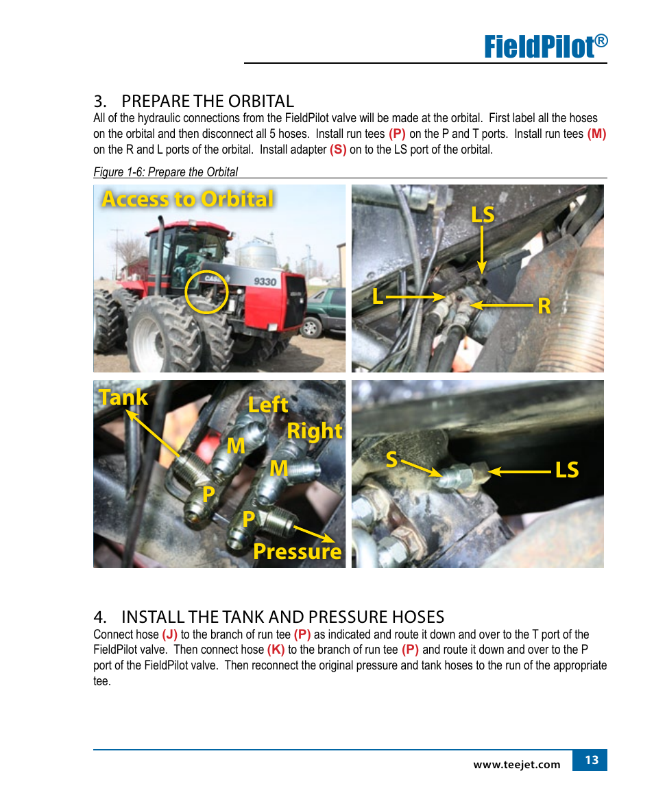 Fieldpilot | TeeJet FieldPilot Install Case IH 9150-9250-9330-9350 User Manual | Page 15 / 24