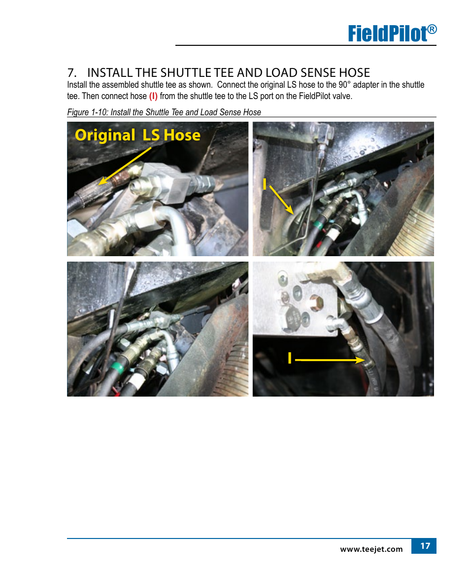 Fieldpilot, Original ls hose i i | TeeJet FieldPilot Install Case IH 9150-9250-9330-9350 User Manual | Page 19 / 24