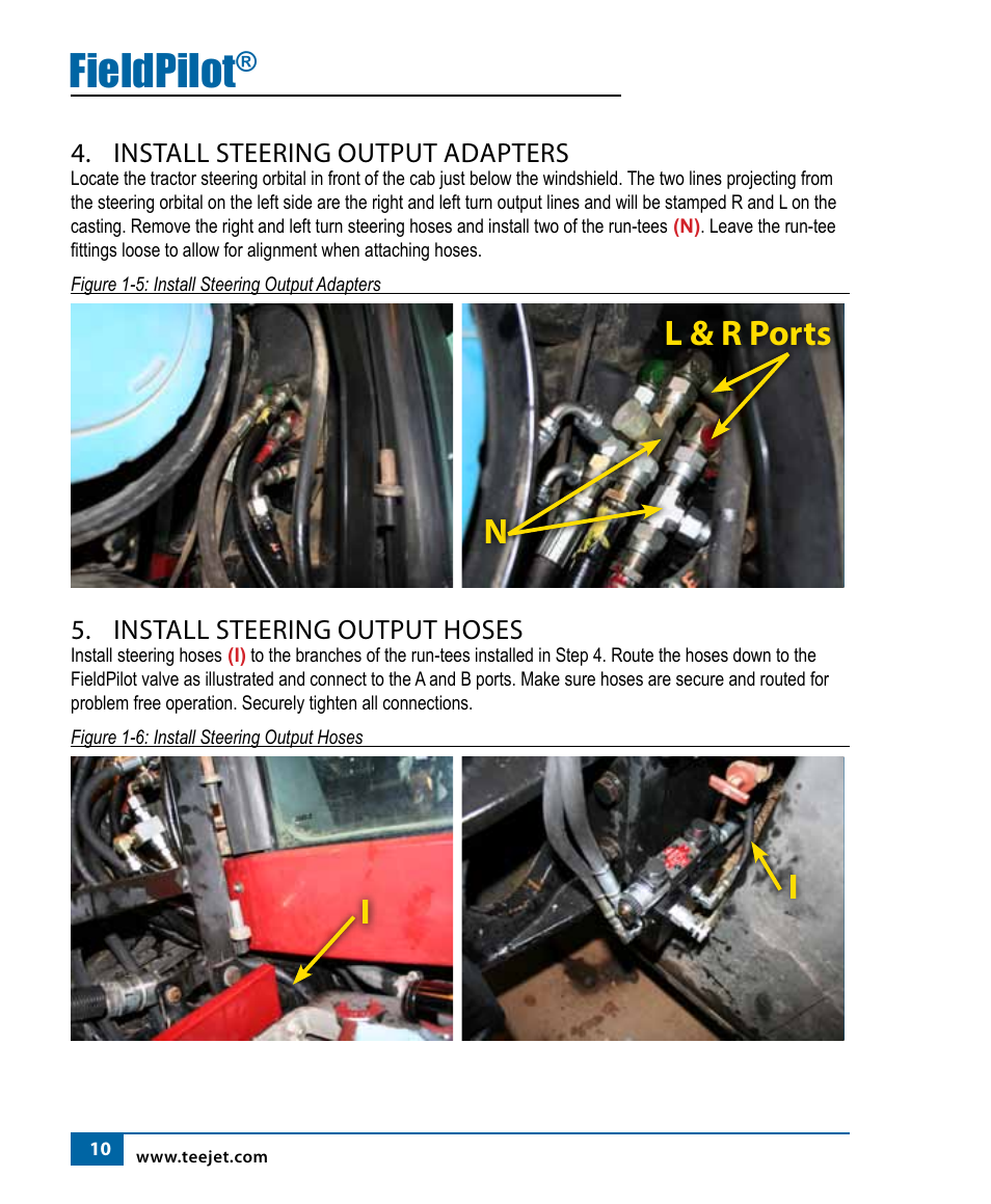 Fieldpilot, Ni i l & r ports | TeeJet FieldPilot Install Case MX Magnum User Manual | Page 12 / 20