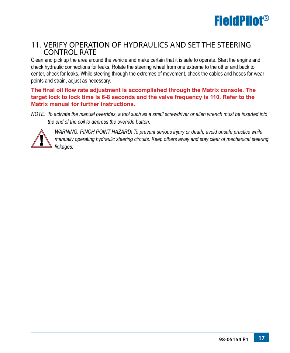 Fieldpilot | TeeJet FieldPilot Install Case SPX 3150-3185 User Manual | Page 18 / 19