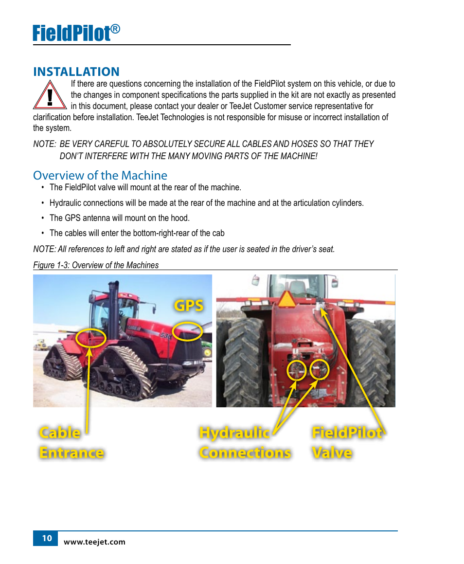 Fieldpilot | TeeJet FieldPilot Install Case STX, NH TJ, NH T90X0 User Manual | Page 12 / 24