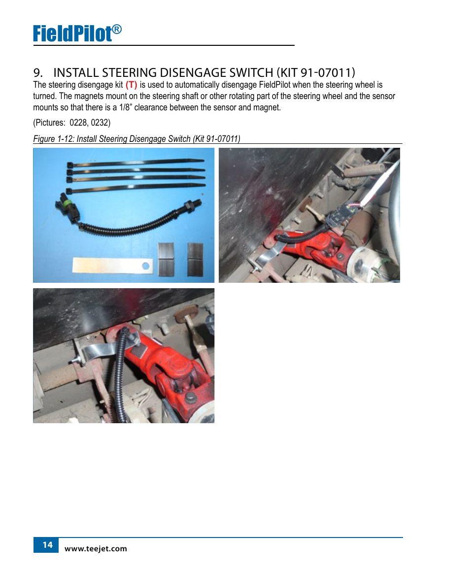 Fieldpilot | TeeJet FieldPilot Install Ford Versatile 8x6-9x6 User Manual | Page 16 / 20