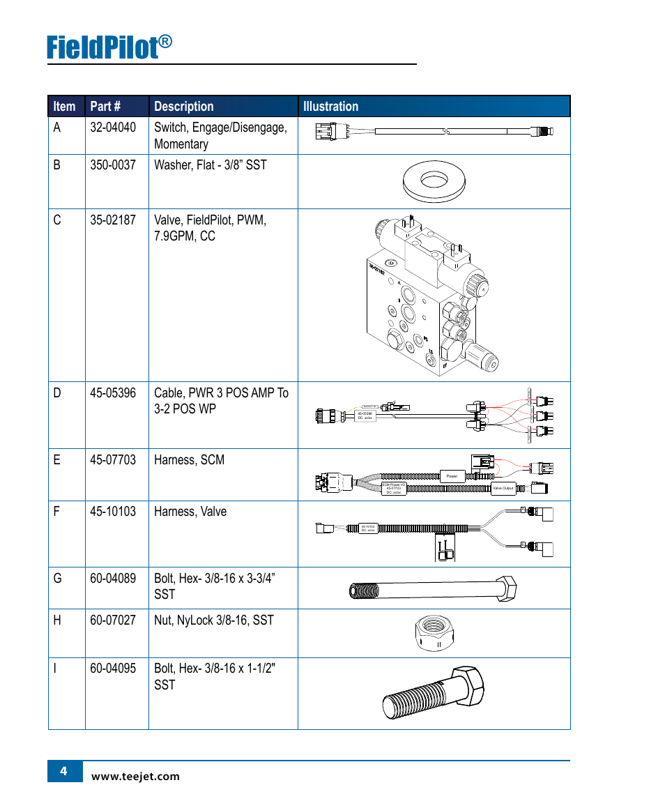 Fieldpilot | TeeJet FieldPilot Install Ford Versatile User Manual | Page 6 / 24