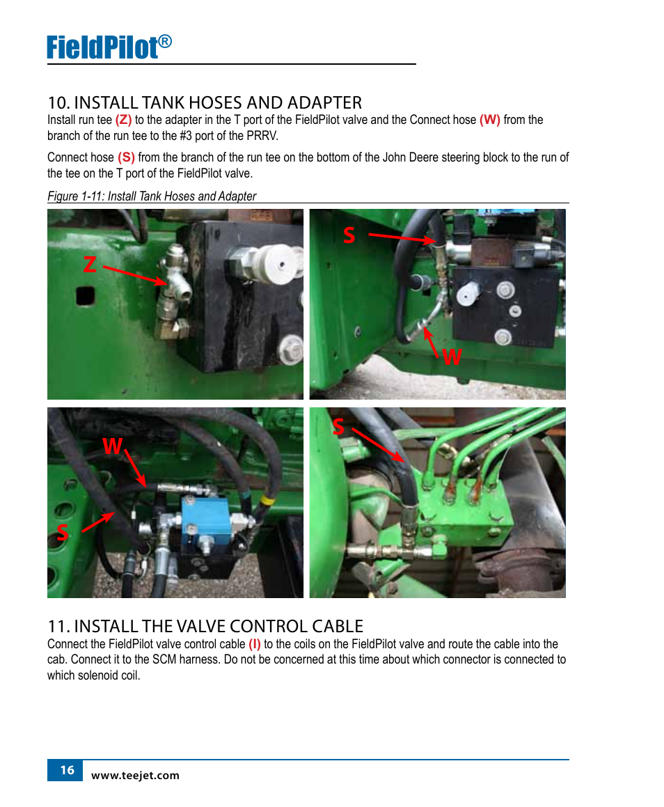 Fieldpilot | TeeJet FieldPilot Install John Deere 4x40, 4X50 & 4X55 User Manual | Page 17 / 22