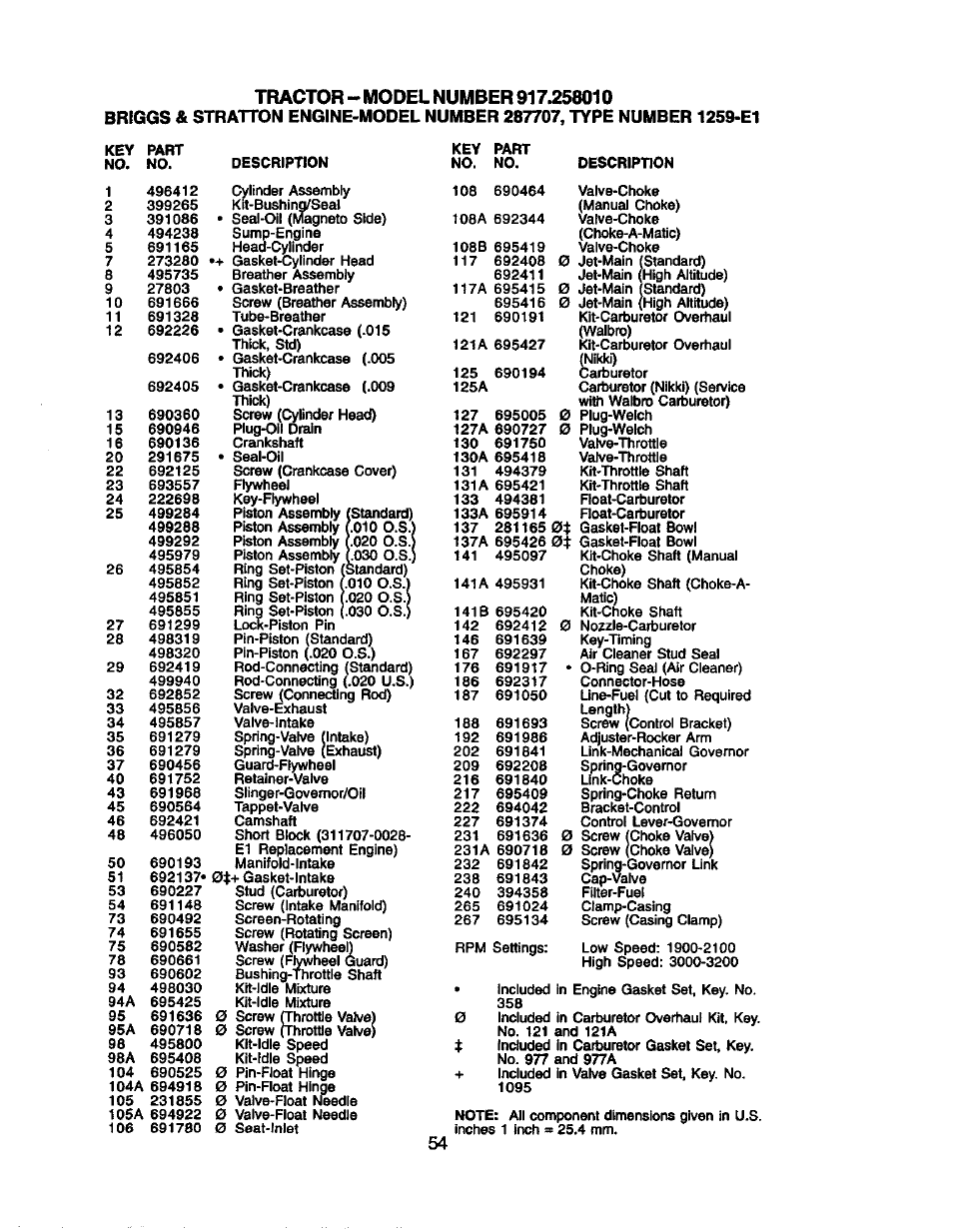 Craftsman 917.258010 User Manual | Page 54 / 60