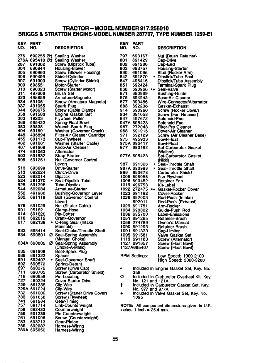 Craftsman 917.258010 User Manual | Page 55 / 60