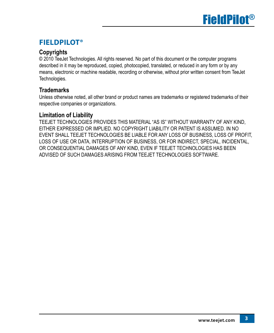 Fieldpilot | TeeJet FieldPilot Install John Deere 4710 & 4720 User Manual | Page 2 / 19