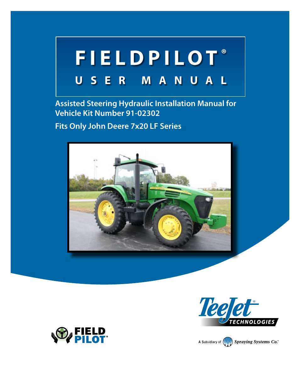 TeeJet FieldPilot Install John Deere 7x20 Series User Manual | 20 pages