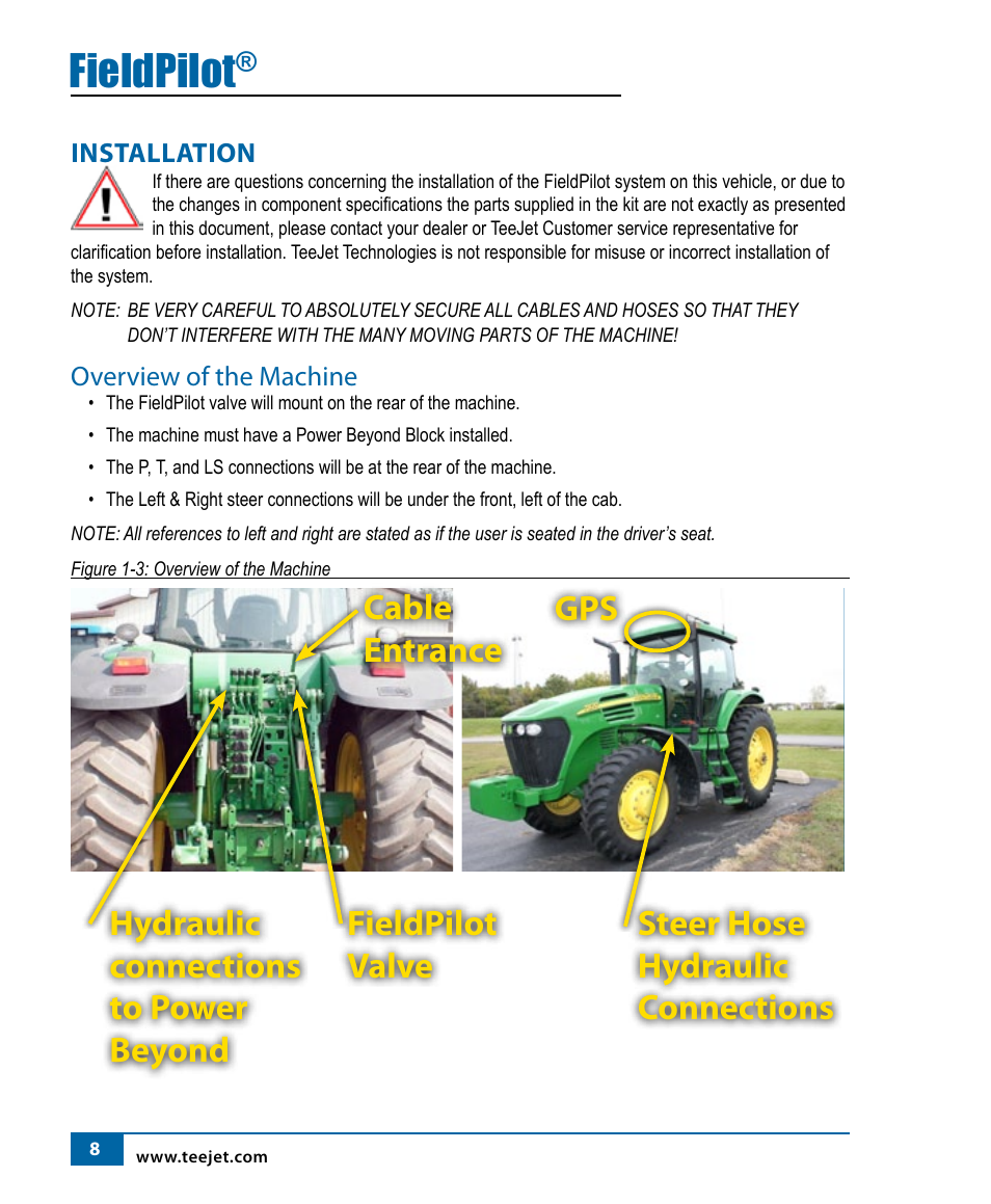 Fieldpilot | TeeJet FieldPilot Install John Deere 7x20 Series User Manual | Page 10 / 20