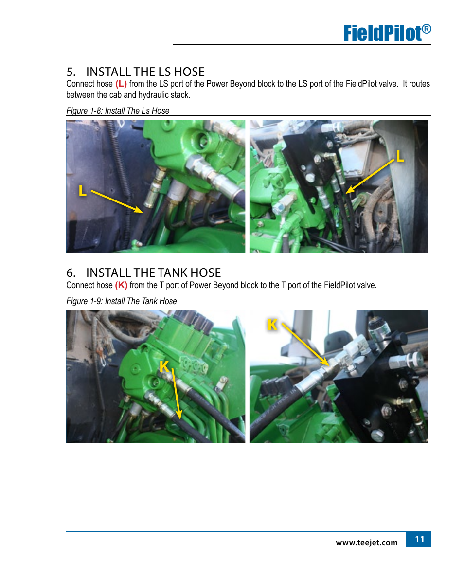 Fieldpilot, Lk k l | TeeJet FieldPilot Install John Deere 7x20 Series User Manual | Page 13 / 20