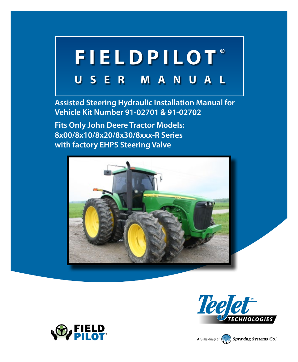 TeeJet FieldPilot Install John Deere 8xxx User Manual | 16 pages