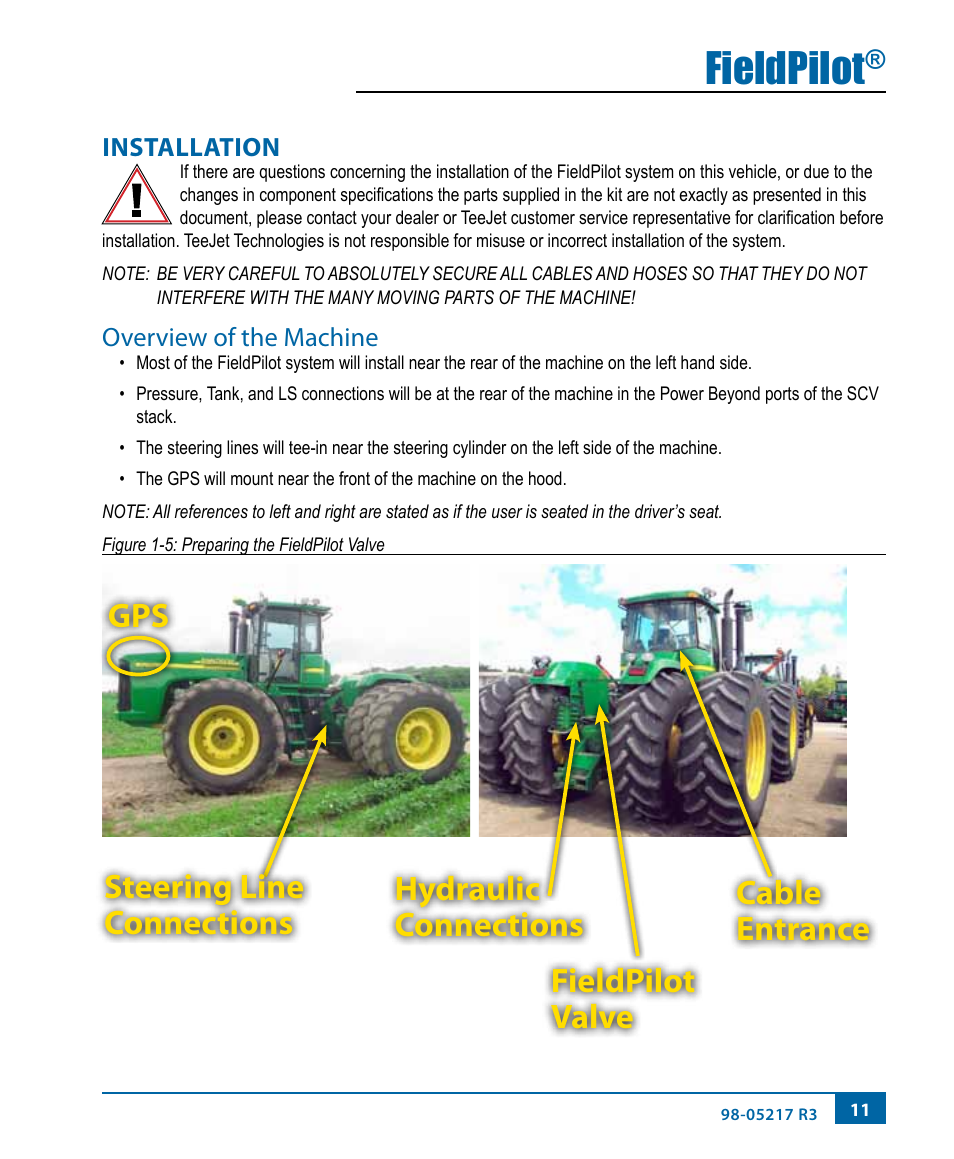 Fieldpilot | TeeJet FieldPilot Install John Deere 9x00-9x20 User Manual | Page 15 / 32