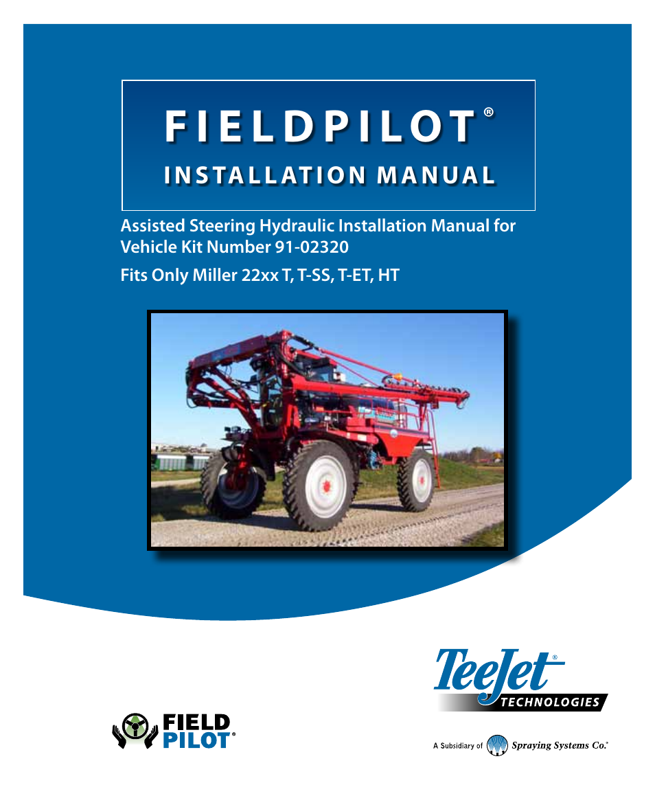 TeeJet FieldPilot Install Miller 22xx T T-SS T-ET HT User Manual | 20 pages