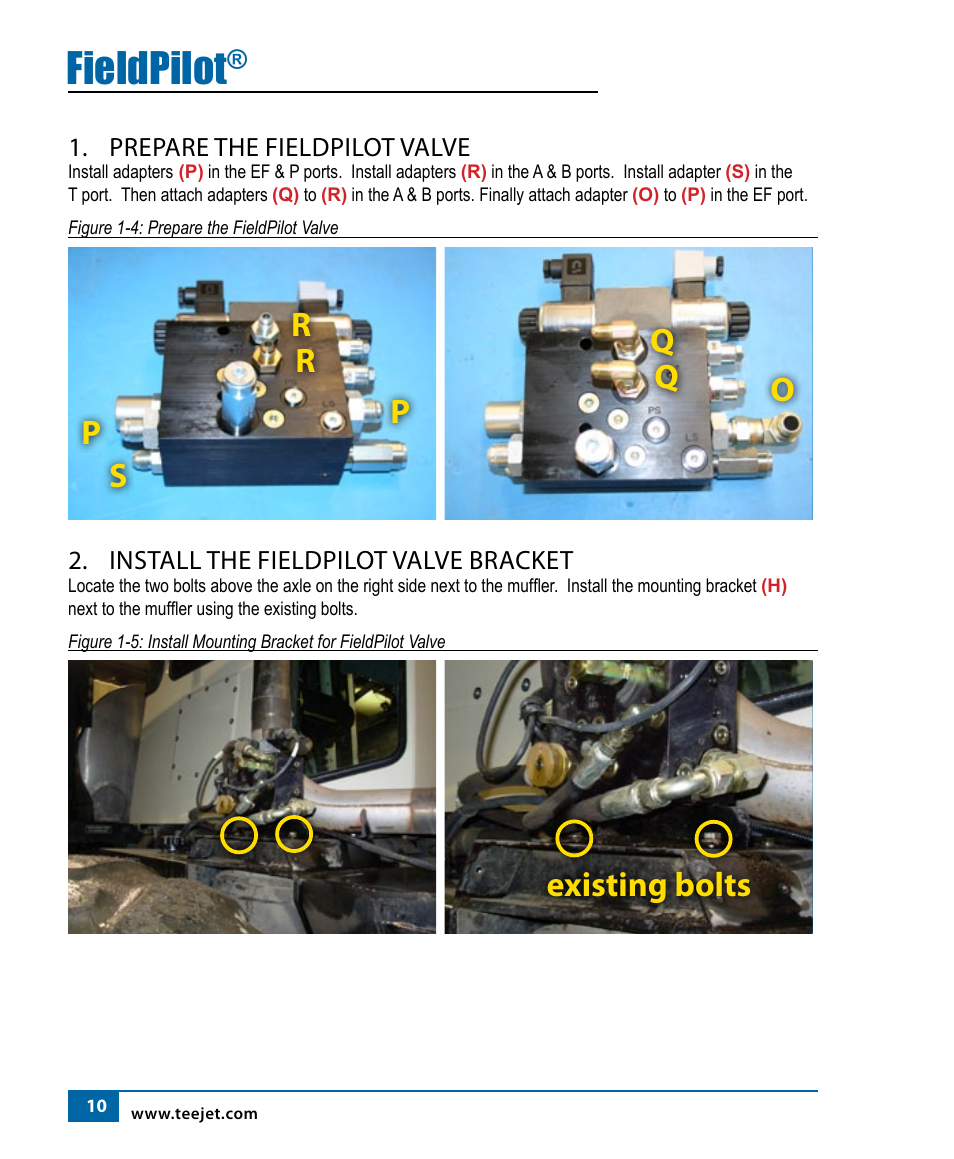 Fieldpilot | TeeJet FieldPilot Install Willmar 7200/50 & 7400/50 User Manual | Page 11 / 18