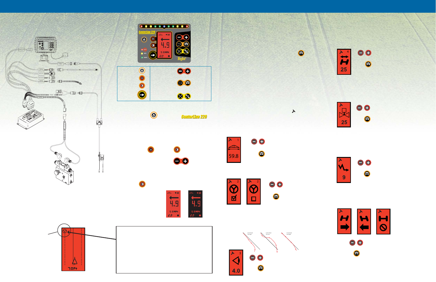 Assisted steer setup (cont.) | TeeJet FieldPilot 220 User Guide User Manual | Page 2 / 2