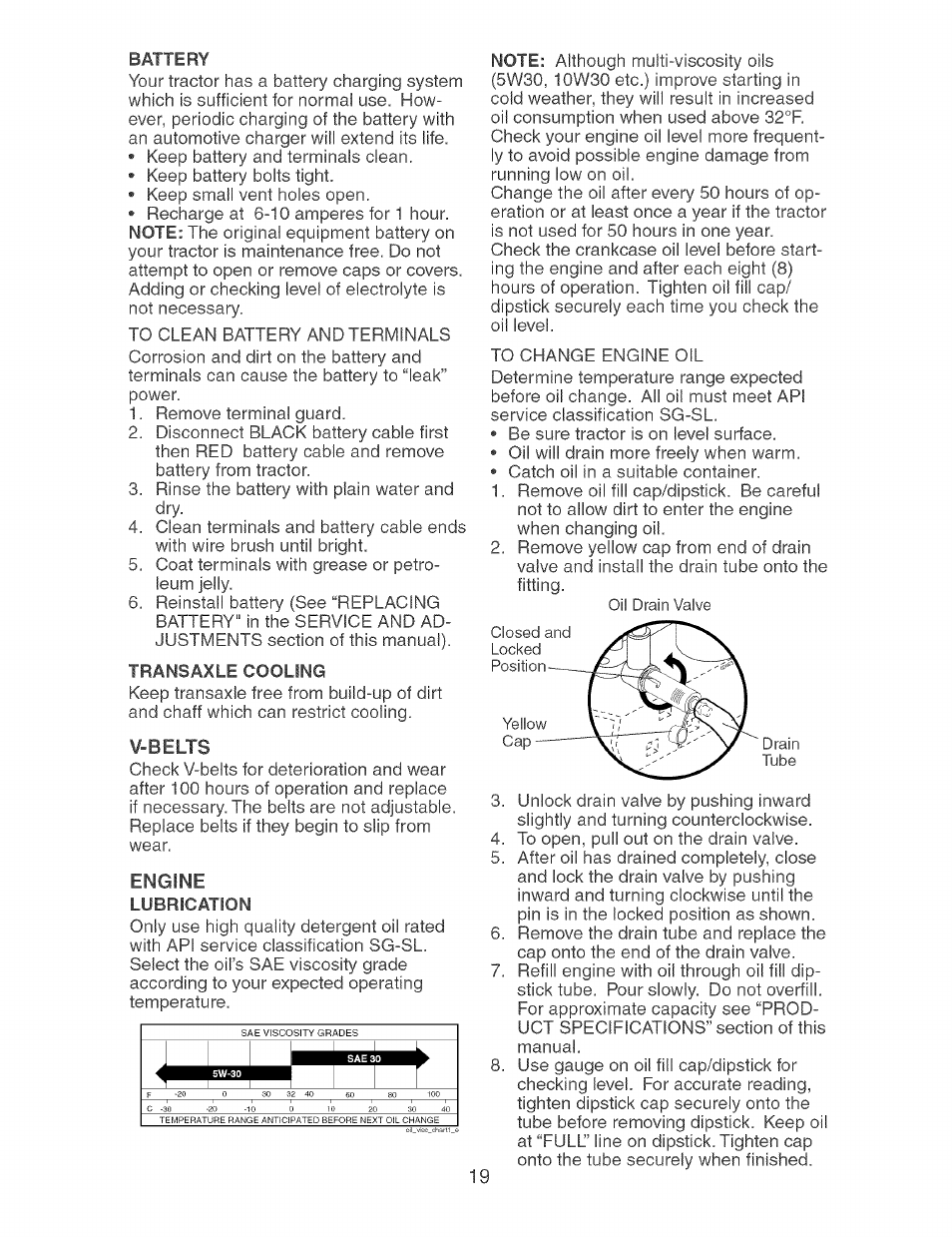 V-belts, Engine | Craftsman 917.273631 User Manual | Page 19 / 56