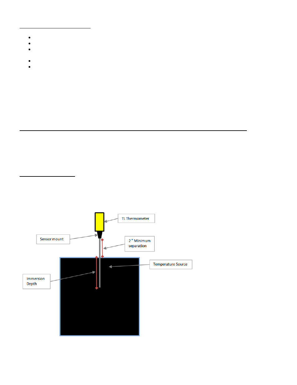 Battery replacement, Immersion depth | ThermoProbe TL1 User Manual | Page 3 / 37