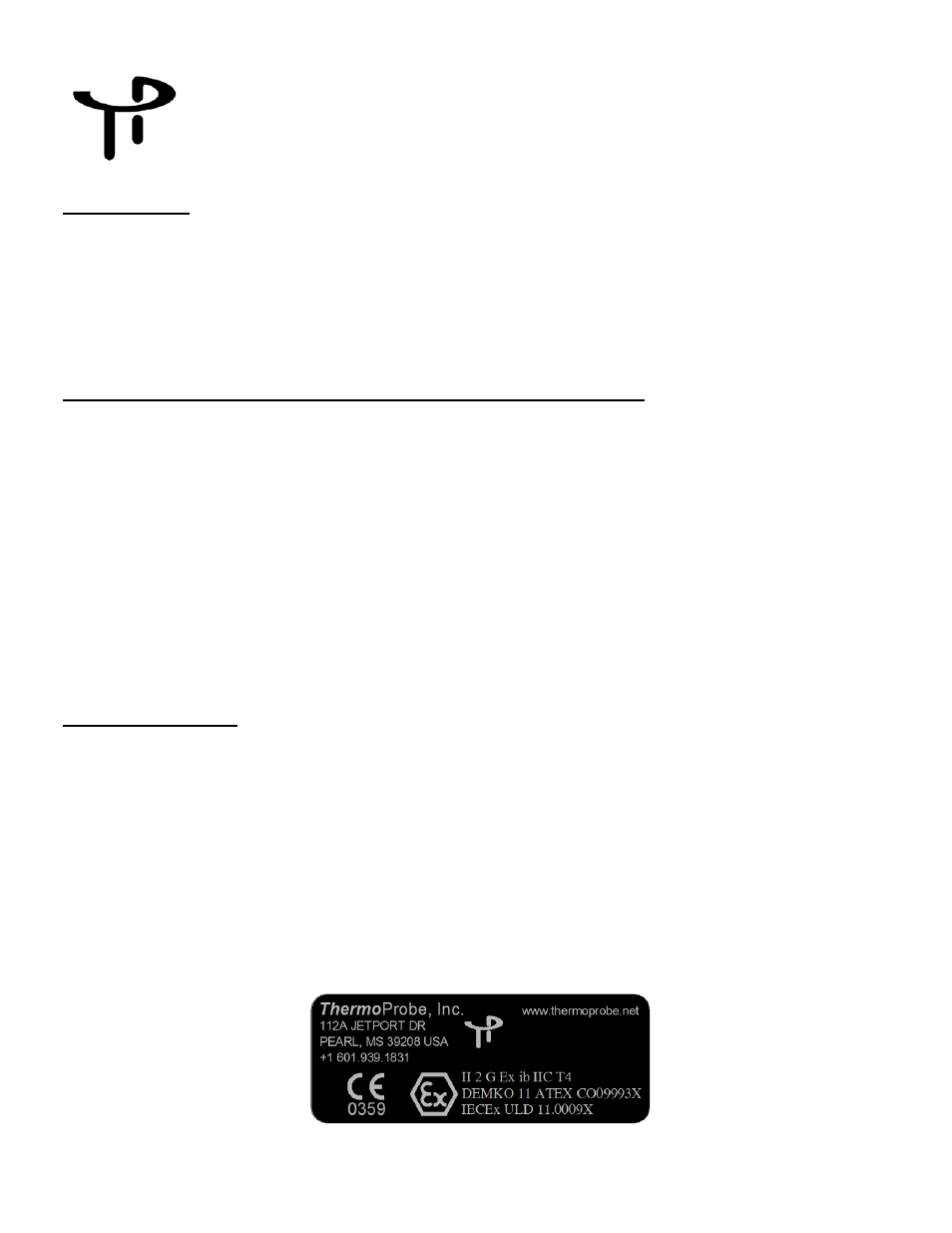 Serie tl1 – gebrauchsanleitung, Einführung, Sicherheitshinweise zur beachtung vor dem gebrauch | Eigensicherheit, Sicherheitszulassungen für tl1-thermometer | ThermoProbe TL1 User Manual | Page 32 / 37