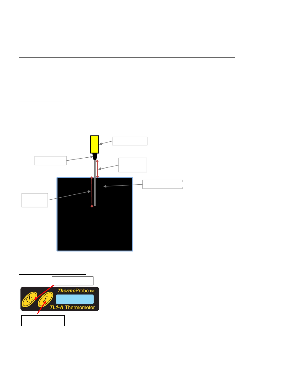 Eintauchtiefe, Benutzeroberfläche | ThermoProbe TL1 User Manual | Page 34 / 37