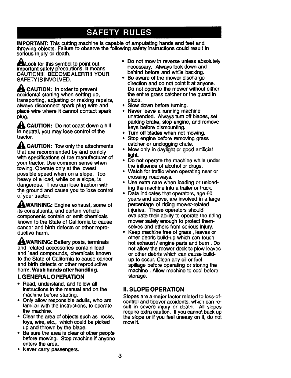 Safety rules | Craftsman 917.272281 User Manual | Page 3 / 60