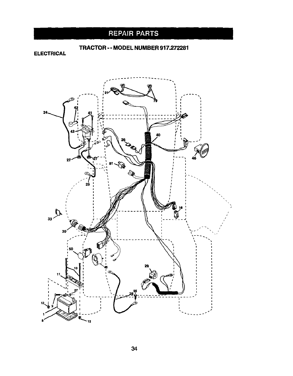 Repair parts | Craftsman 917.272281 User Manual | Page 34 / 60