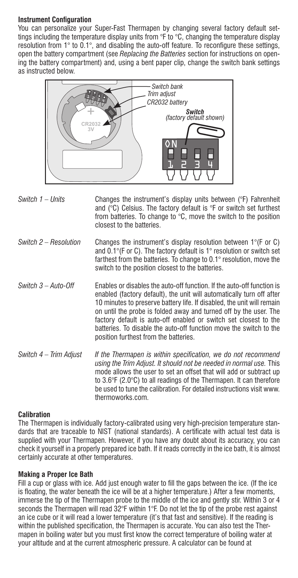 1 2 3 4 on | ThermoWorks SPLASH-PROOF SUPER-FAST THERMAPEN User Manual | Page 2 / 4