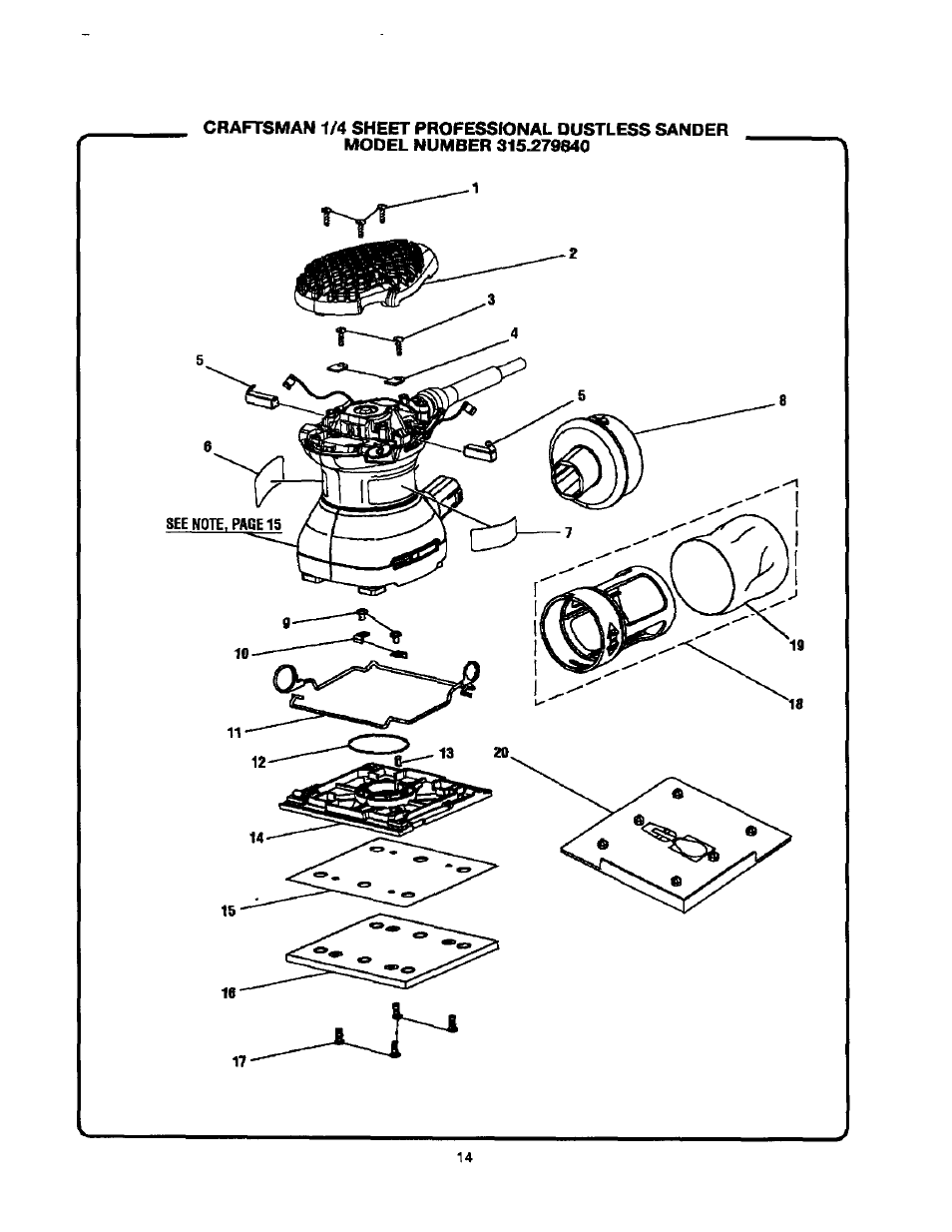 Craftsman 315.279840 User Manual | Page 14 / 16