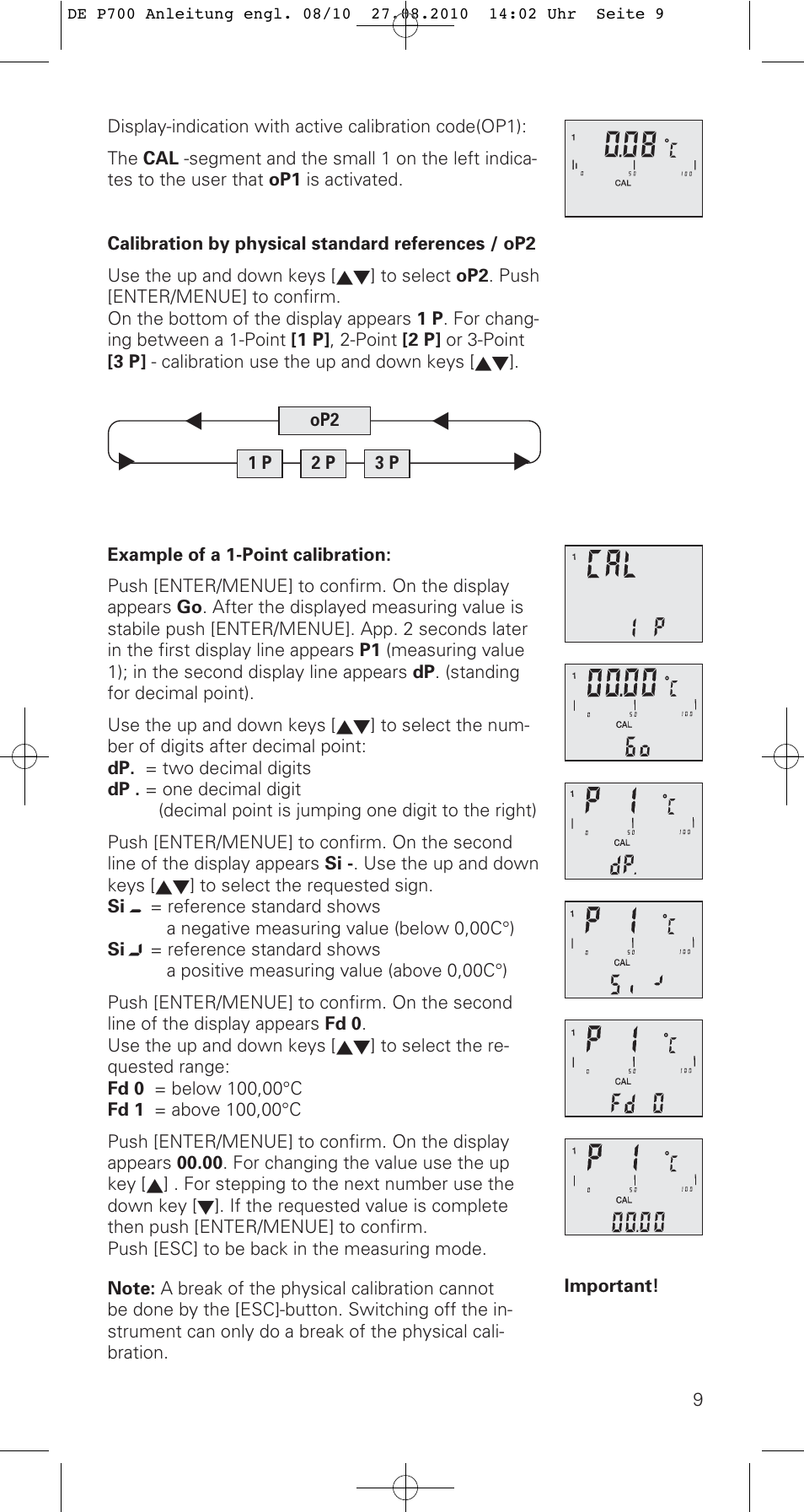 ThermoWorks P770 PRINTING DATALOGGER THERMOMETER User Manual | Page 9 / 28