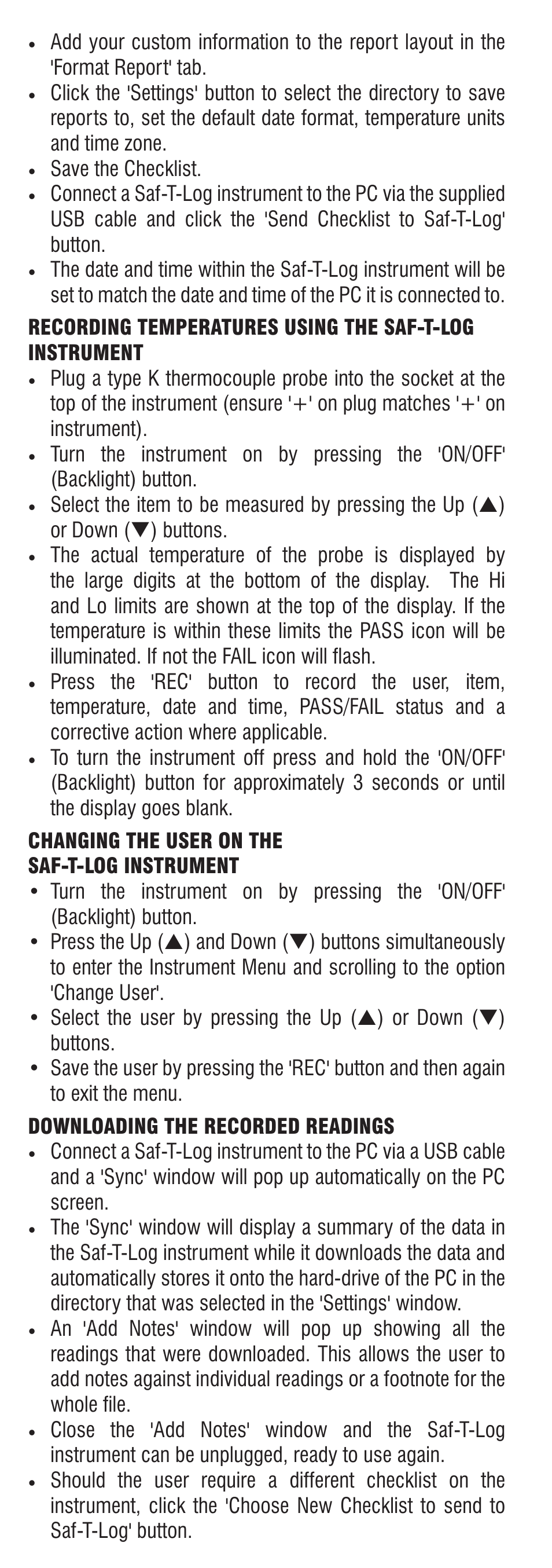 ThermoWorks 292-701 SAF-T-LOG PAPERLESS HACCP THERMOMETER  Quick Start Guide User Manual | Page 3 / 4