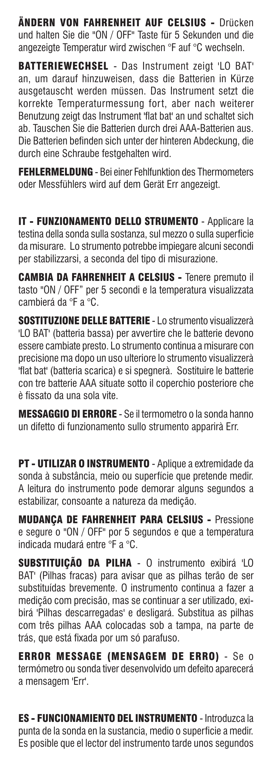 ThermoWorks 261-550 THERMAMITE THERMOCOUPLE METER WITH FIXED PENETRATION PROBE User Manual | Page 3 / 4