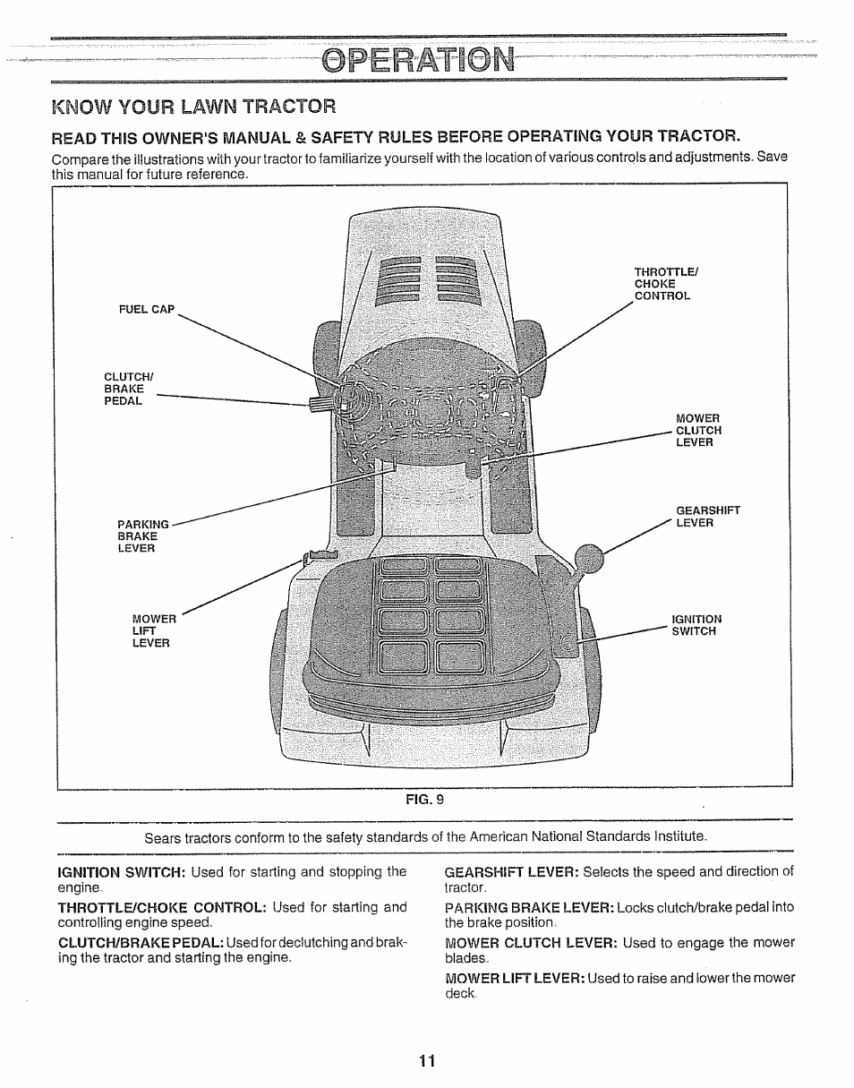 Wirwiem, Know your lawn tractor | Craftsman 917.256930 User Manual | Page 11 / 56