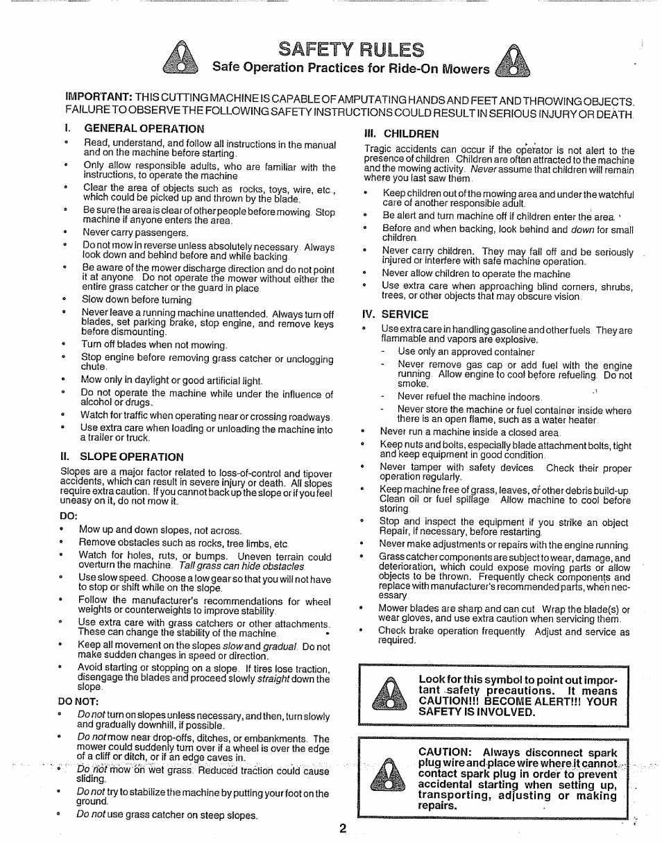 0 \ safety rules | Craftsman 917.256930 User Manual | Page 2 / 56