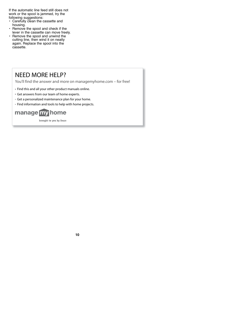 Need more help | Craftsman C935.51850 User Manual | Page 10 / 32