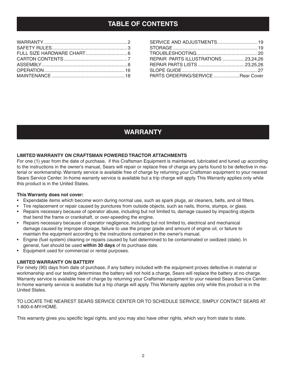 Craftsman CHIP-N-VAC 486.24517 User Manual | Page 2 / 28