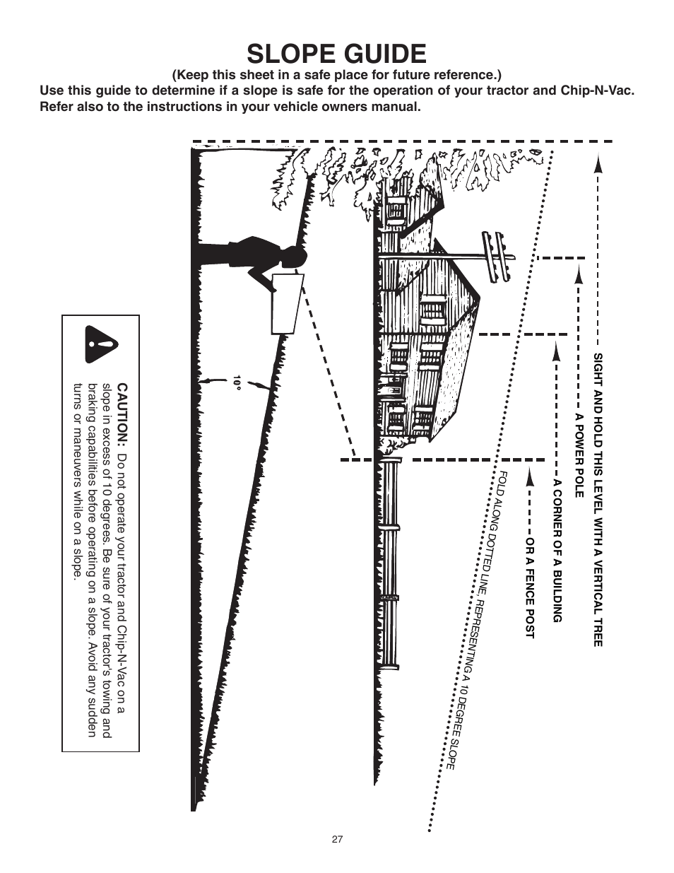 Slope guide | Craftsman CHIP-N-VAC 486.24517 User Manual | Page 27 / 28