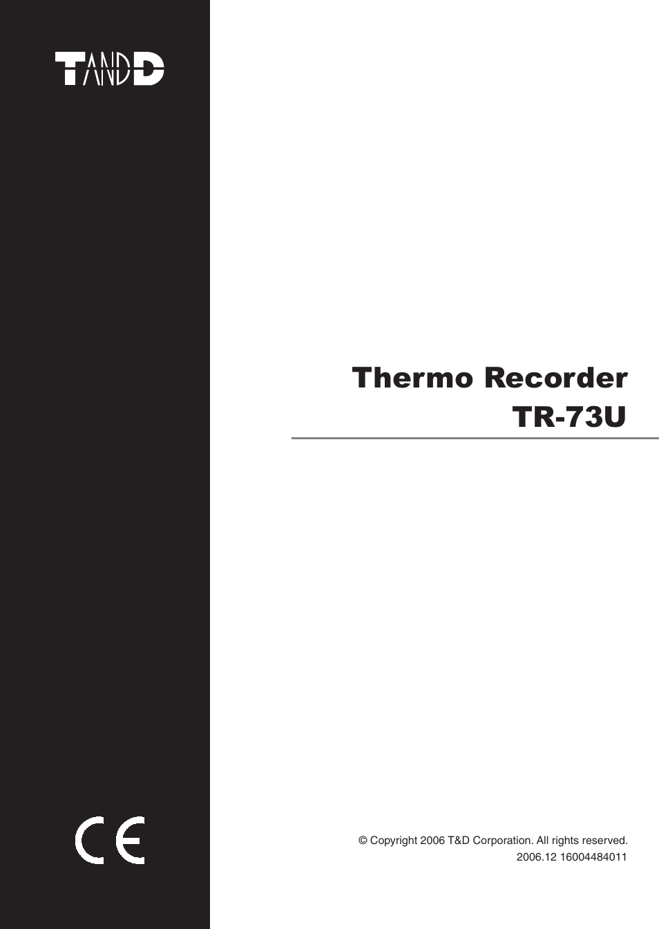 ThermoWorks TR-73U 2 CHANNEL LOGGERS WITH USB User Manual | 36 pages