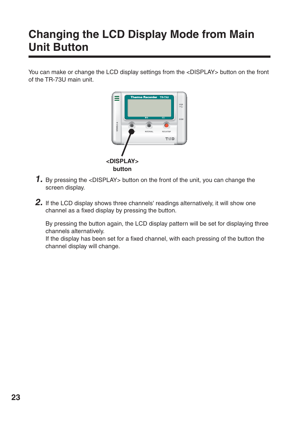 ThermoWorks TR-73U 2 CHANNEL LOGGERS WITH USB User Manual | Page 32 / 36