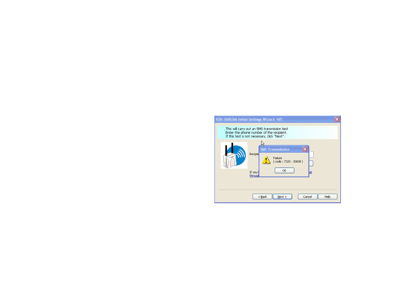 Test message failures | ThermoWorks RTR-500GSM WIRELESS LAN OR GSM (CELLULAR) LOGGERS User Manual | Page 4 / 13