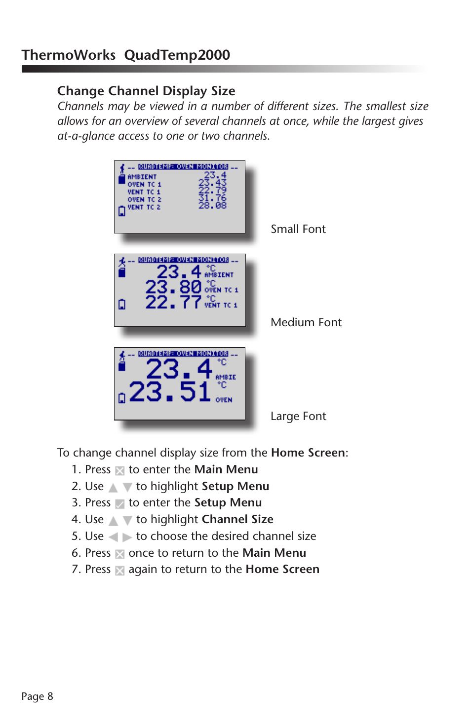 Thermoworks quadtemp2000 | ThermoWorks QUADTEMP2000 TEMPERATURE DATA LOGGERS User Manual | Page 9 / 26