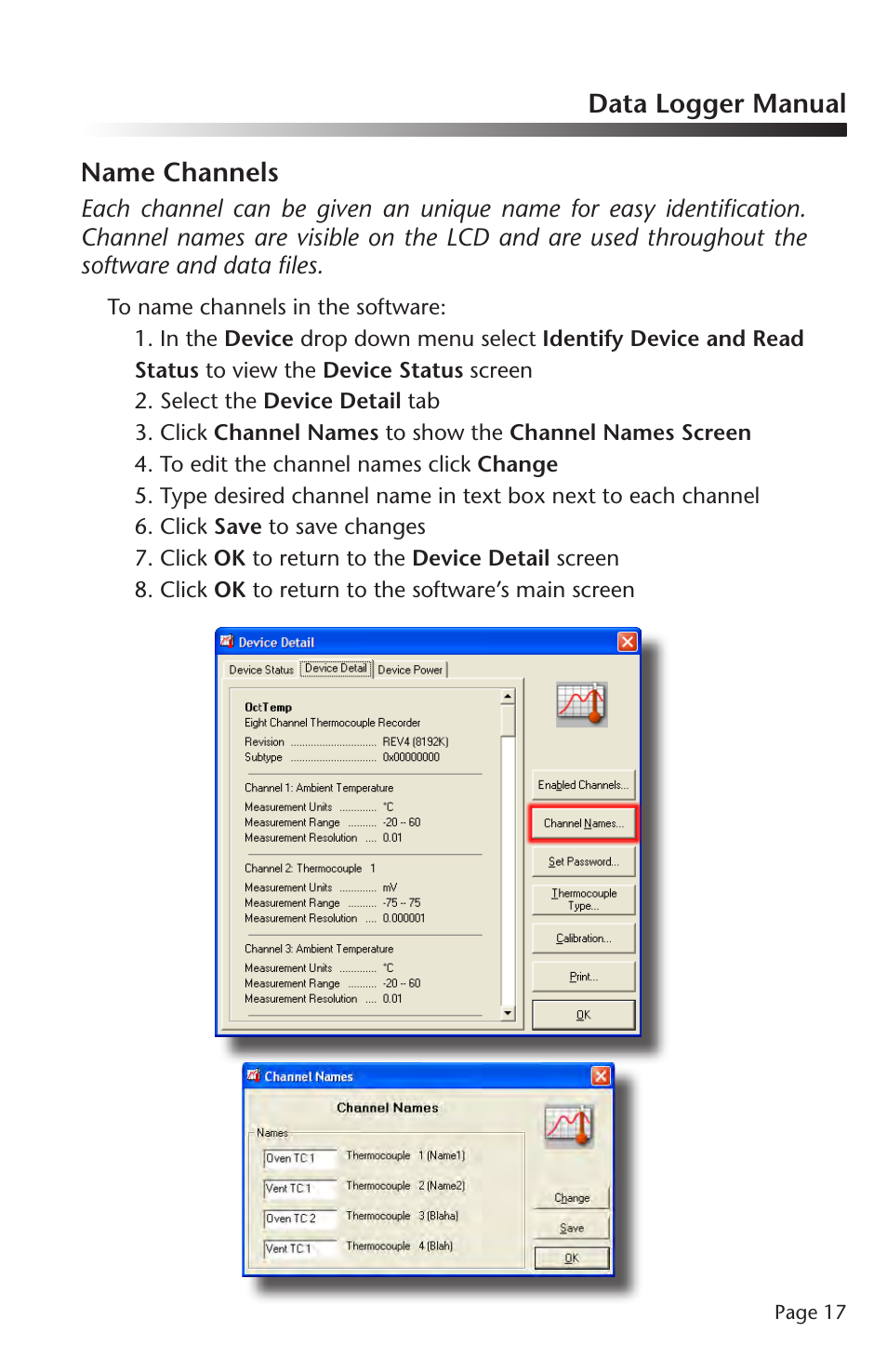ThermoWorks OCTTEMP2000 TEMPERATURE DATA LOGGERS User Manual | Page 18 / 25
