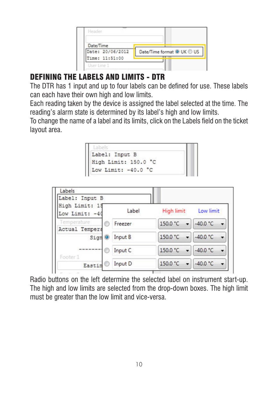 ThermoWorks 226-270 DATA TEMPERATURE RECORDER - DTR Software Manual User Manual | Page 10 / 24