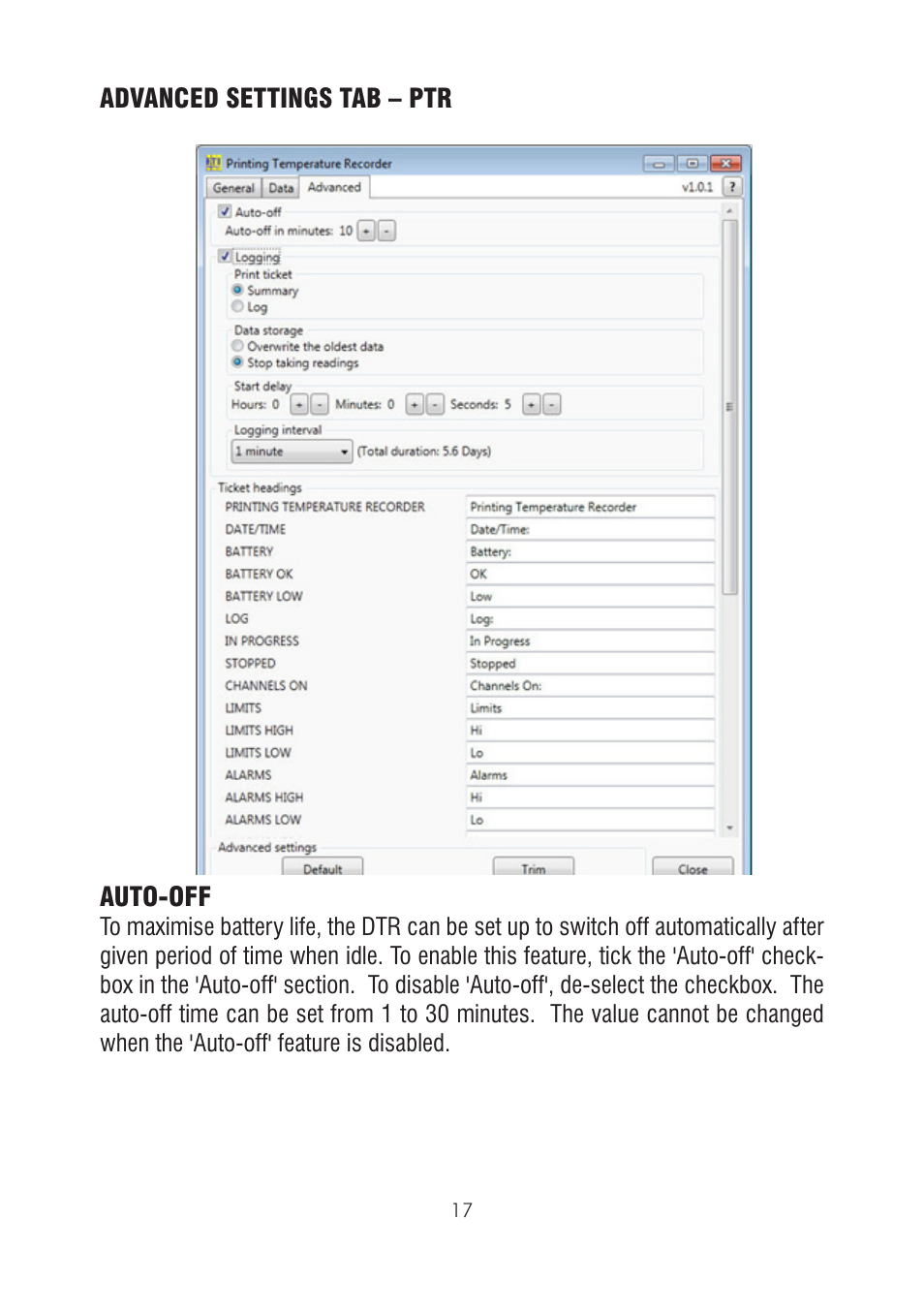 ThermoWorks 226-270 DATA TEMPERATURE RECORDER - DTR Software Manual User Manual | Page 17 / 24