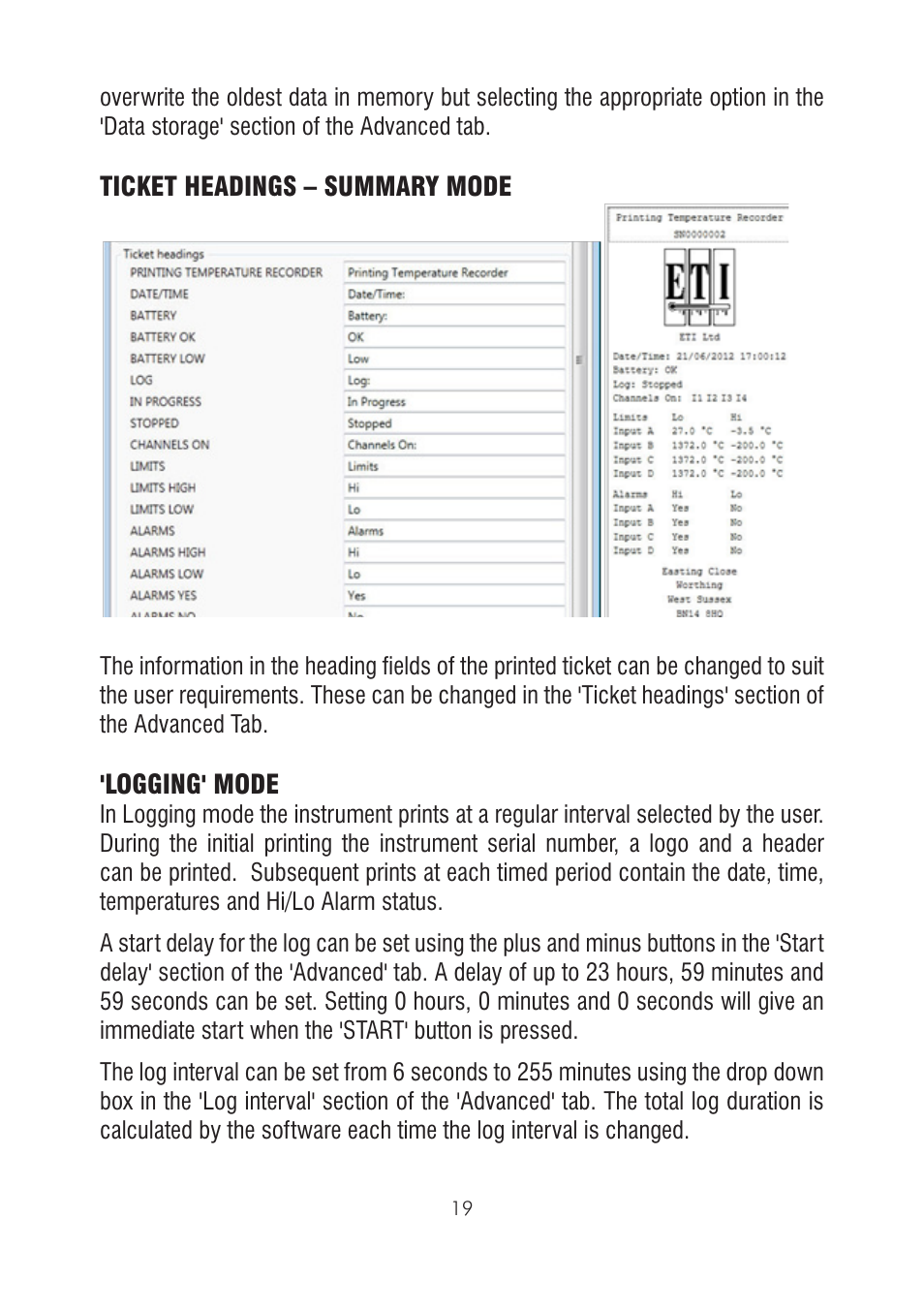 ThermoWorks 226-270 DATA TEMPERATURE RECORDER - DTR Software Manual User Manual | Page 19 / 24