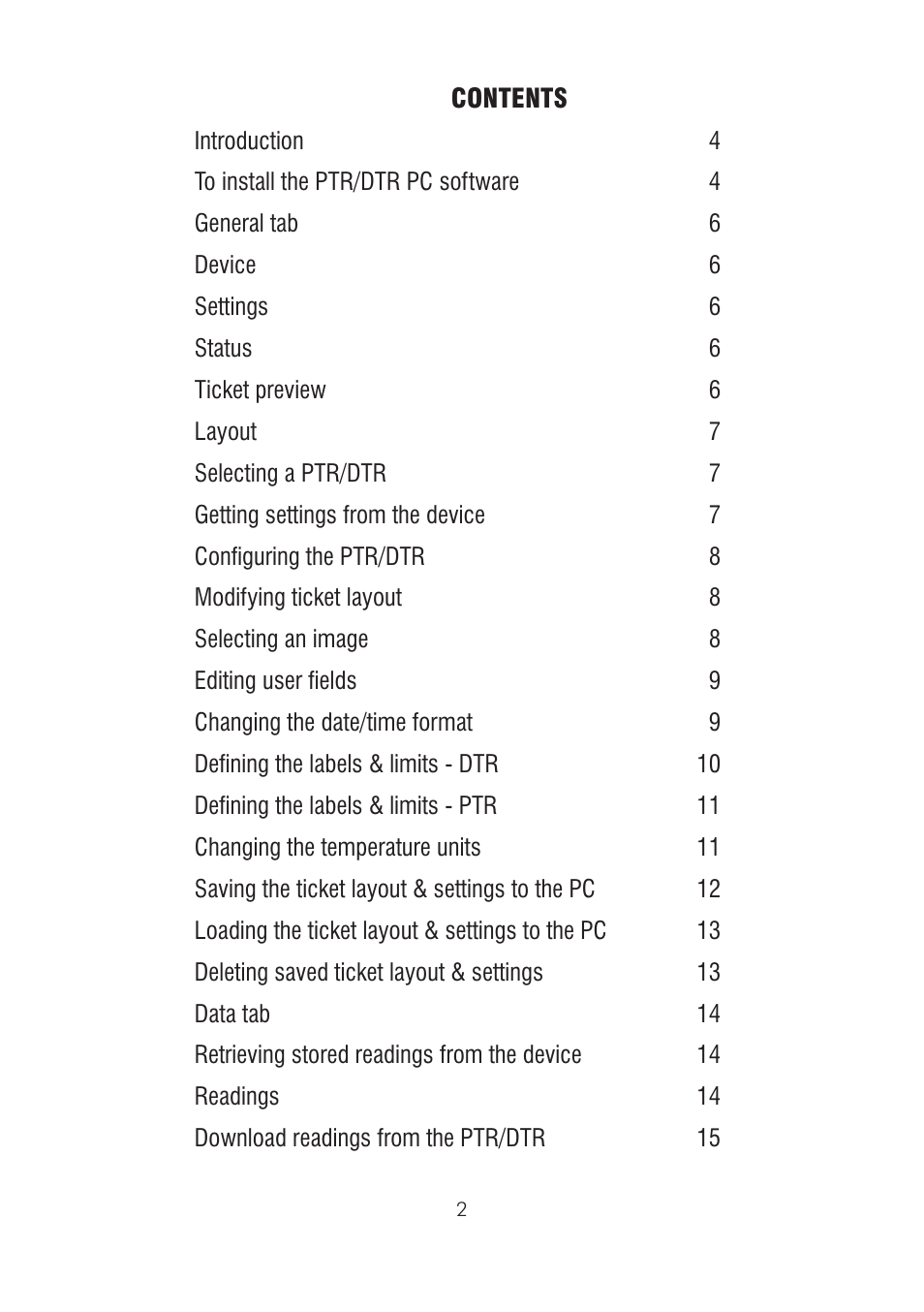 ThermoWorks 226-270 DATA TEMPERATURE RECORDER - DTR Software Manual User Manual | Page 2 / 24