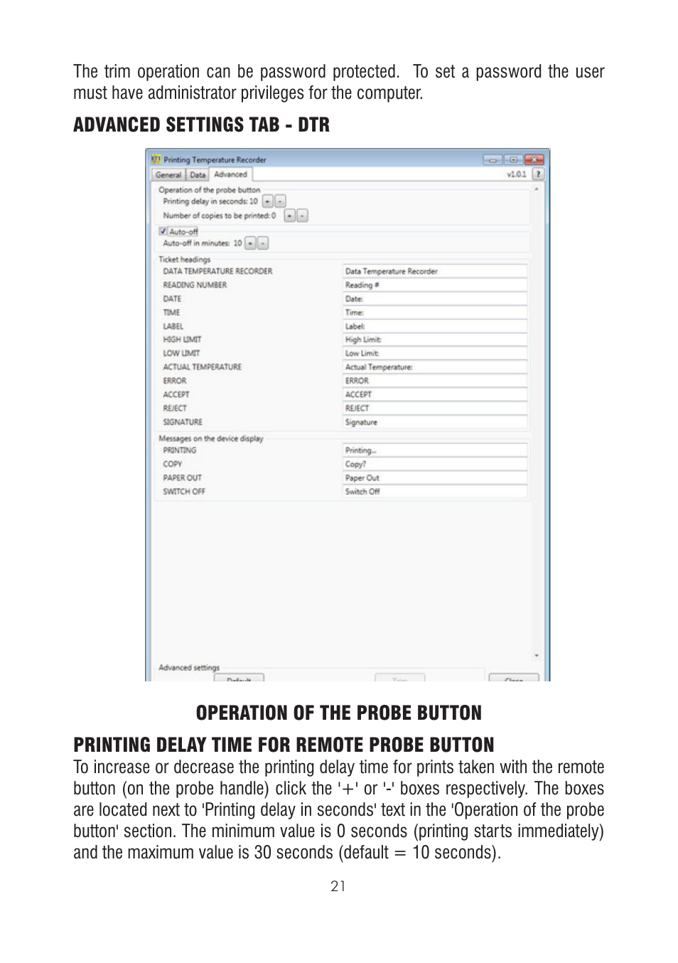 ThermoWorks 226-270 DATA TEMPERATURE RECORDER - DTR Software Manual User Manual | Page 21 / 24